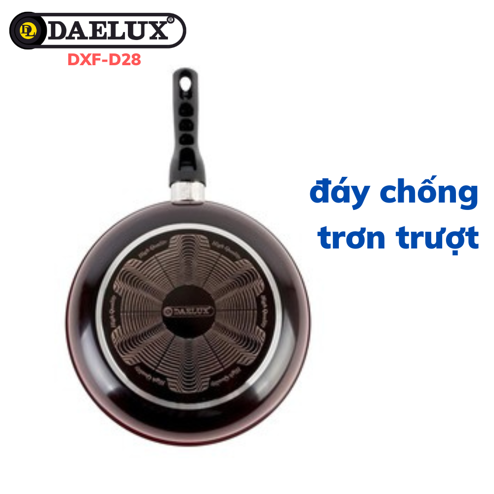 Mô tả Chảo cạn chống dính phủ vân kim cương Daelux 28cm Made in Korea DXF-D28 - 4