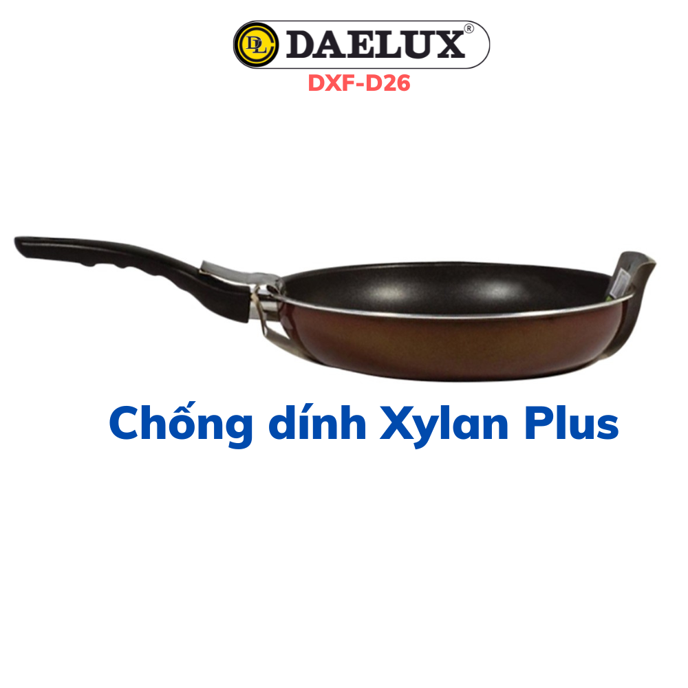 Mô tả Chảo cạn chống dính phủ vân kim cương Daelux 26cm Made in Korea DXF-D26 - 2