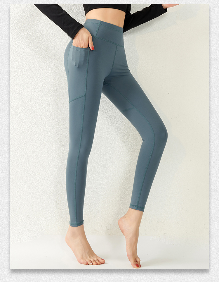 Mô tả Quần Legging Có Túi Nữ Bảo Hành 12 Tháng Quần Tập Yoga Chất Vải Dệt Thoáng Mát Co Giãn 4 Chiều Cleacco QLN Boro Sport - 6