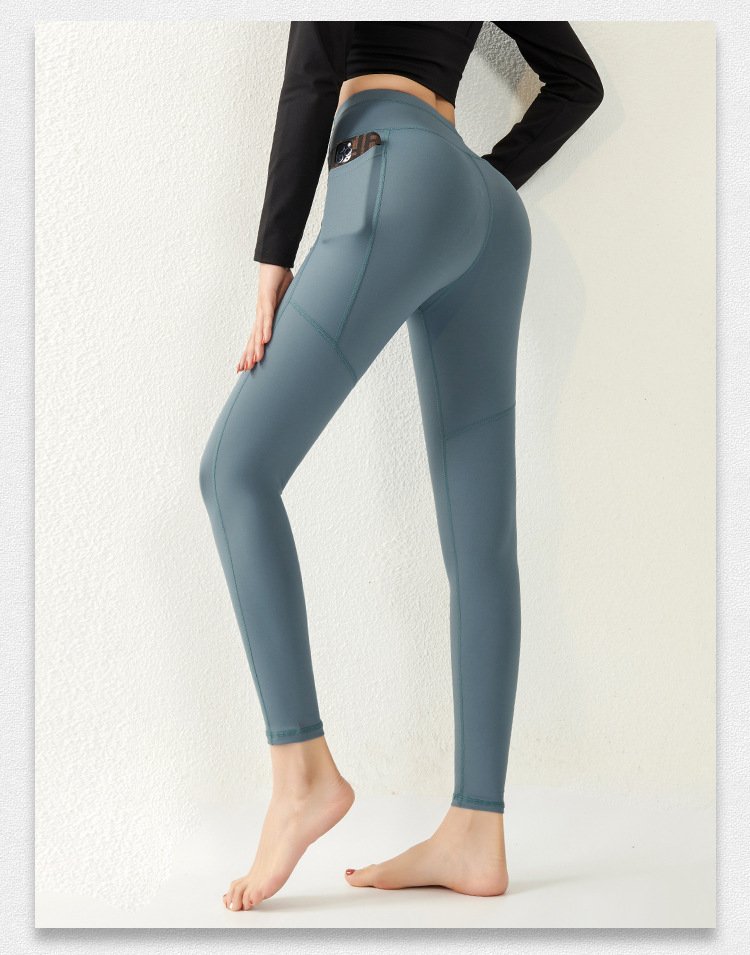 Mô tả Quần Legging Có Túi Nữ Bảo Hành 12 Tháng Quần Tập Yoga Chất Vải Dệt Thoáng Mát Co Giãn 4 Chiều Cleacco QLN Boro Sport - 7