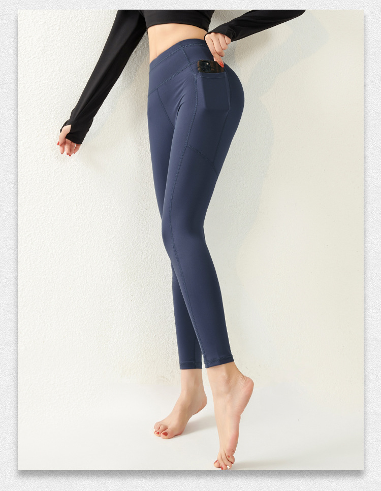 Mô tả Quần Legging Có Túi Nữ Bảo Hành 12 Tháng Quần Tập Yoga Chất Vải Dệt Thoáng Mát Co Giãn 4 Chiều Cleacco QLN Boro Sport - 9