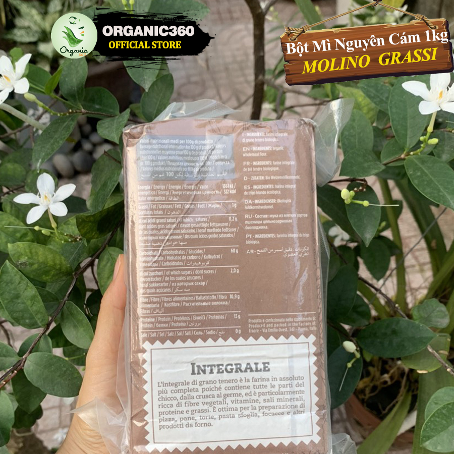 Mô tả Bột Mì Hữu Cơ MOLINO GRASSI Bột Làm Bánh Các Loại 1kg - 3