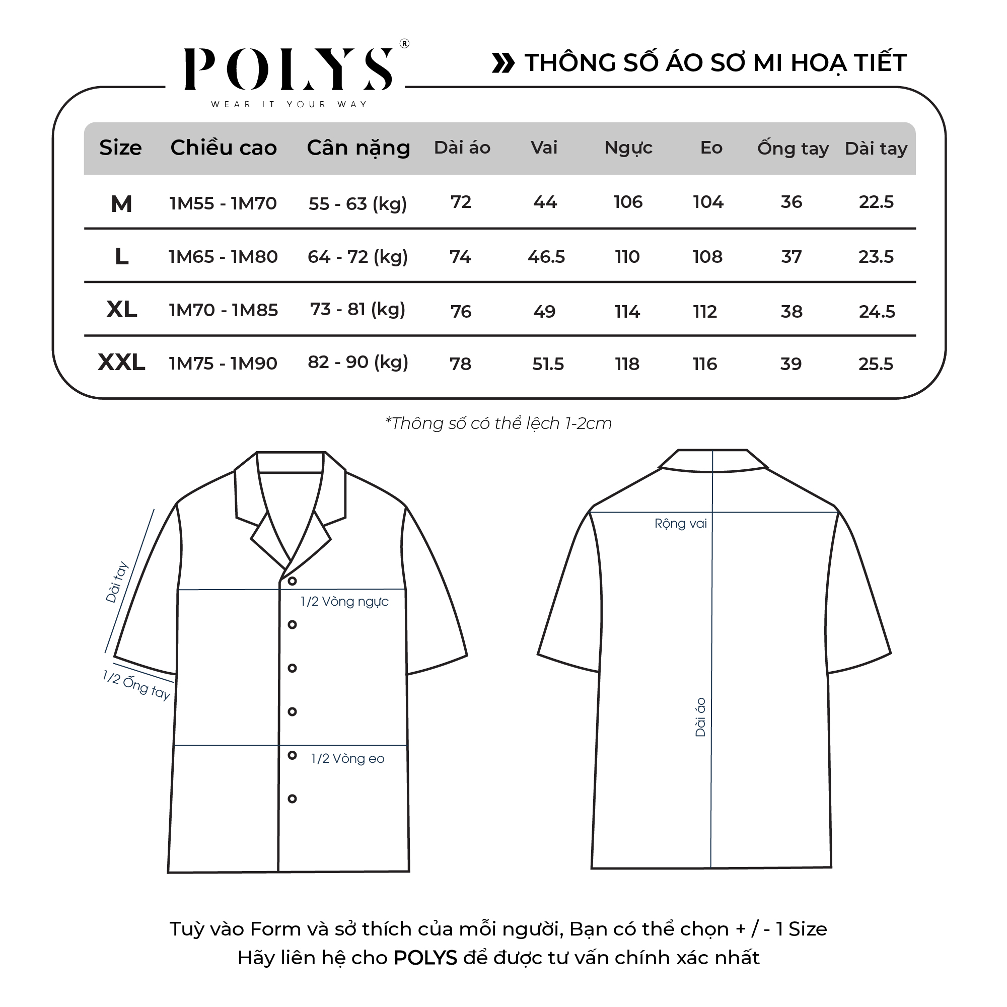 Mô tả Áo sơ mi nam POLYS Fullbox chính hãng, Lụa Vân Chéo thoáng mát, không nhăn, họa tiết TROPICAL LEAVES - 4