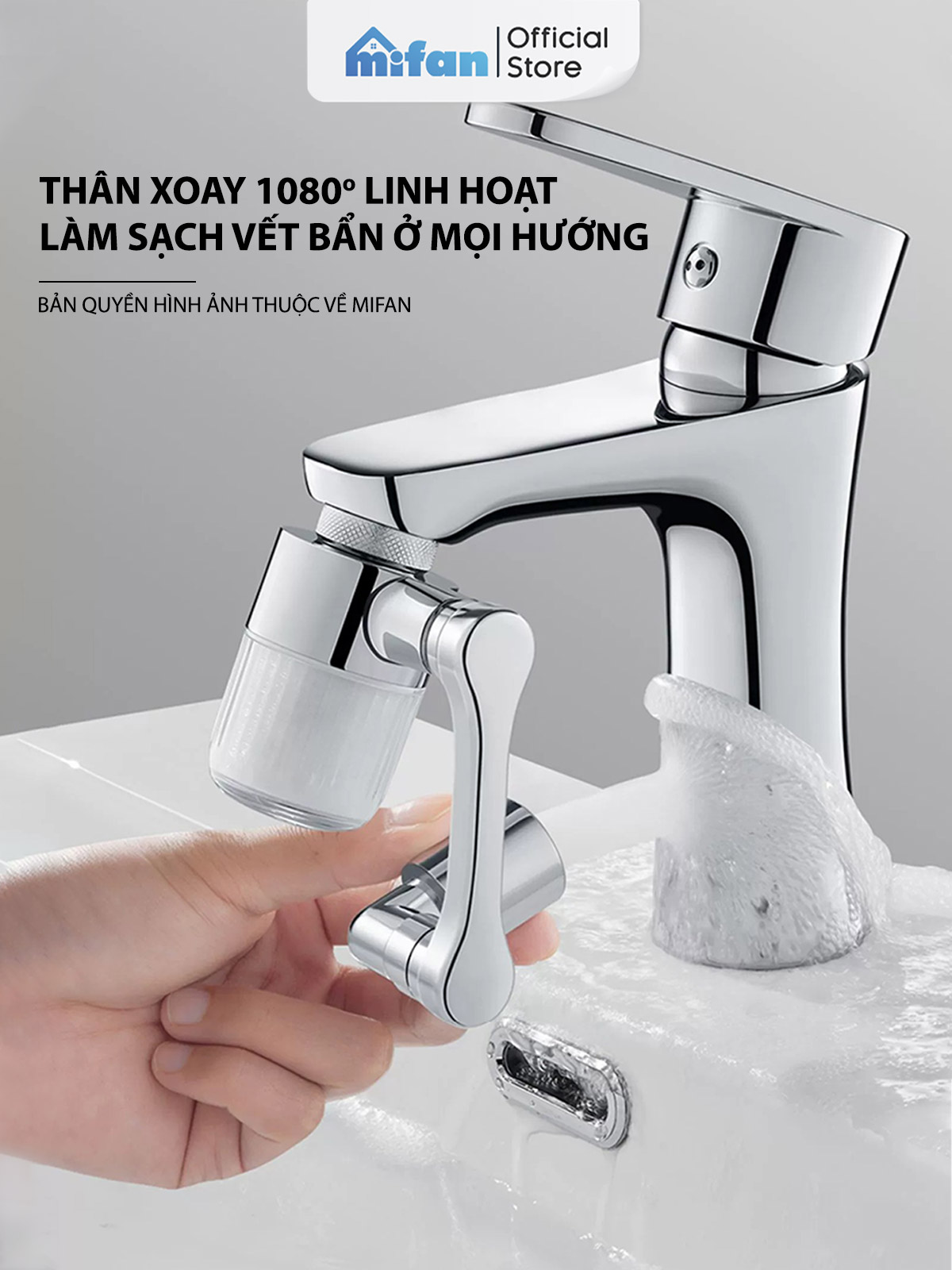 Đầu Lọc Nước Tại Vòi Bồn Rửa Mặt MIFAN - Hướng dẫn lắp đặt