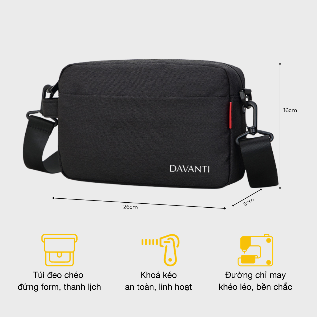 Mô tả Túi Canvas Chống Thấm Thời Trang Năng Động DV303 - 1