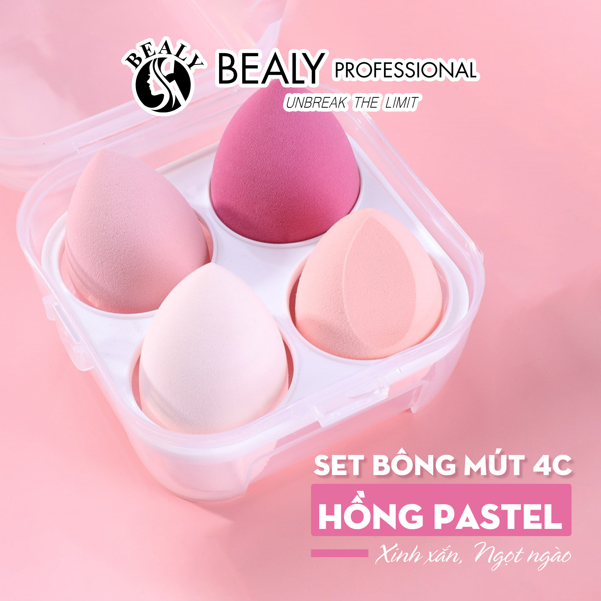 Mô tả Mút Tán Kem Nền Set 4C Kèm Hộp - 2