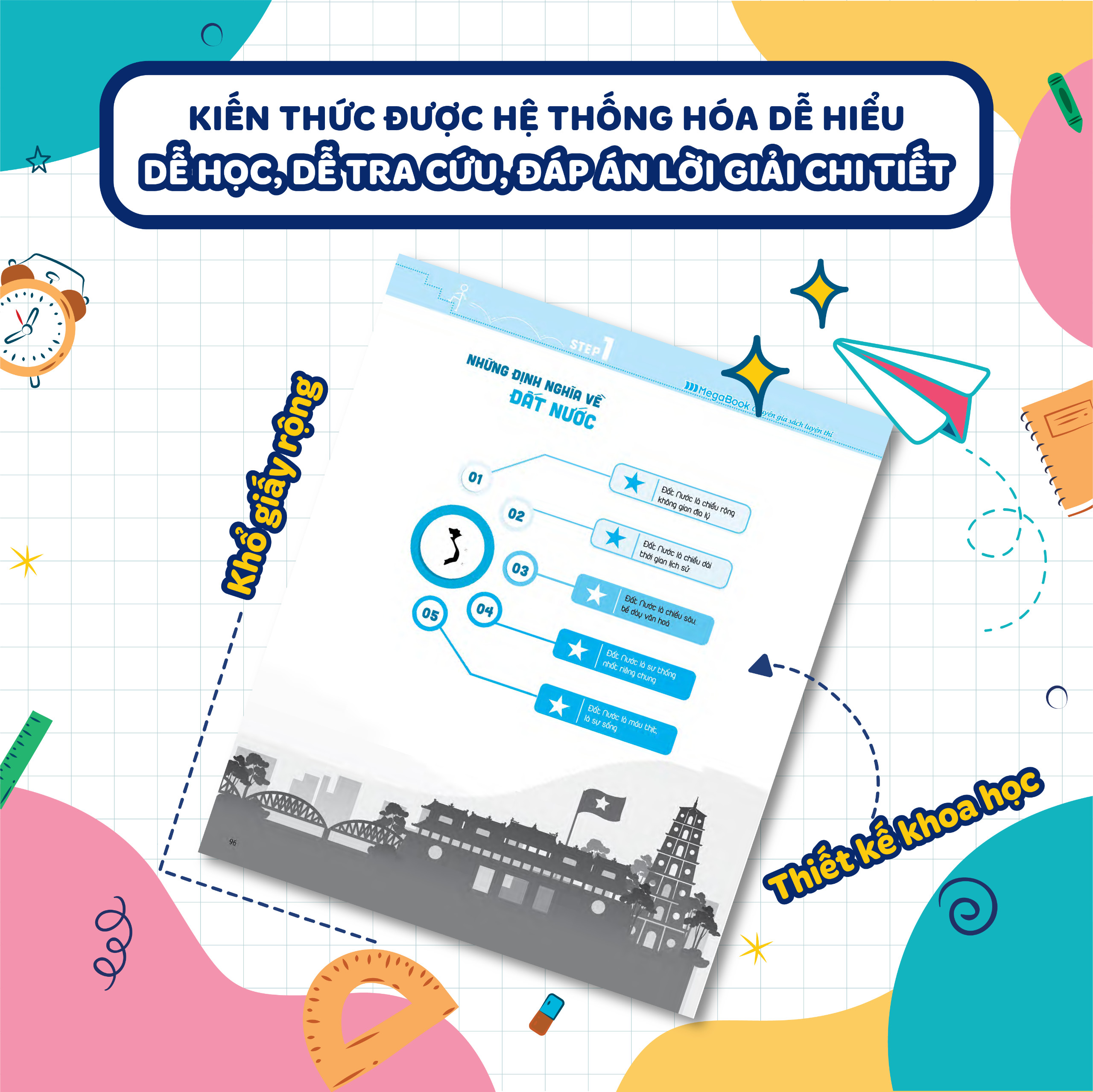 Mô tả Sách 3 Step – Tiết lộ bí quyết 3 bước đạt điểm 8+ Ngữ Văn - 6