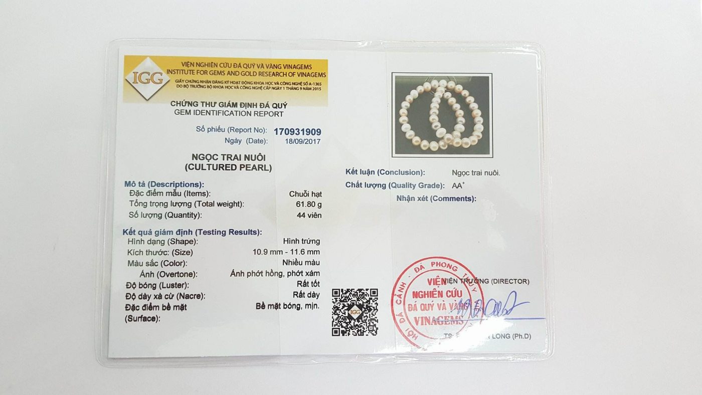 Mô tả Dịch Vụ Kiểm Định Sản Phẩm Ngọc Trai Kèm Theo - Ngọc Trai Trường Thịnh - 1