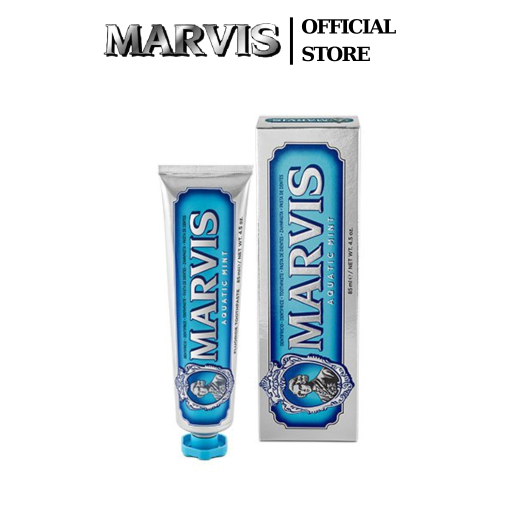 Mô tả Kem Đánh Răng MARVIS Aquatic Mint 85ML Hương Vị Dưa Gang Mát Lạnh - Marvis - 1