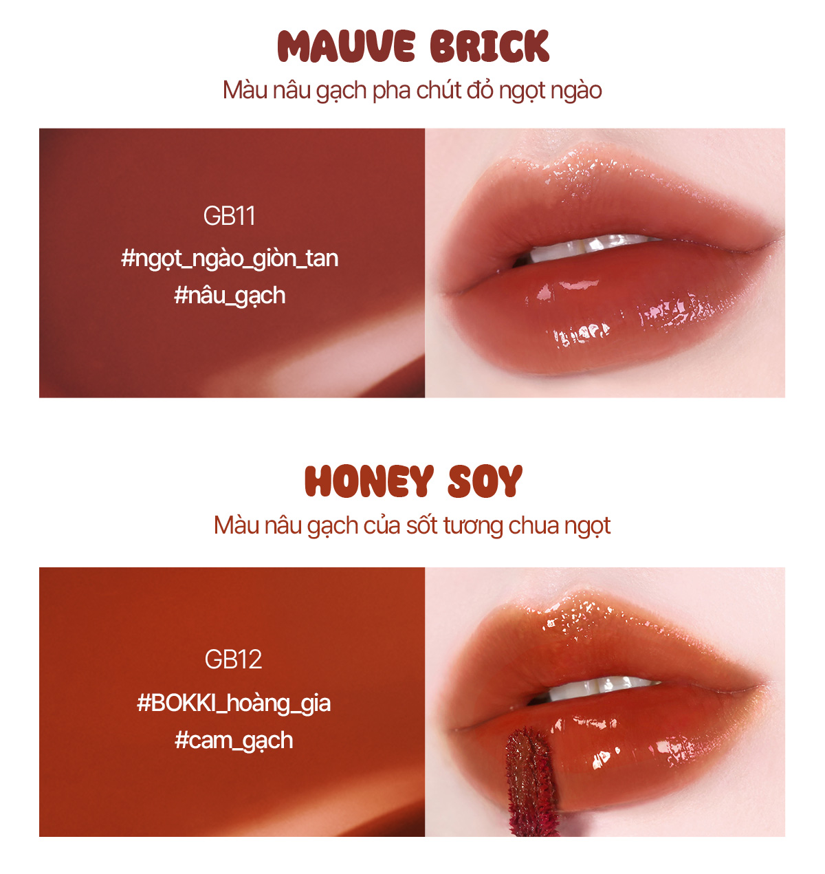 Mô tả Son Tint Black Rouge Glow Bokki Tint 49.1g - 10