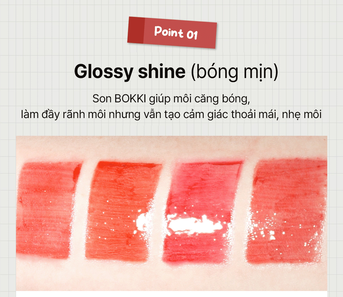 Mô tả Son Tint Black Rouge Glow Bokki Tint 49.1g - 11