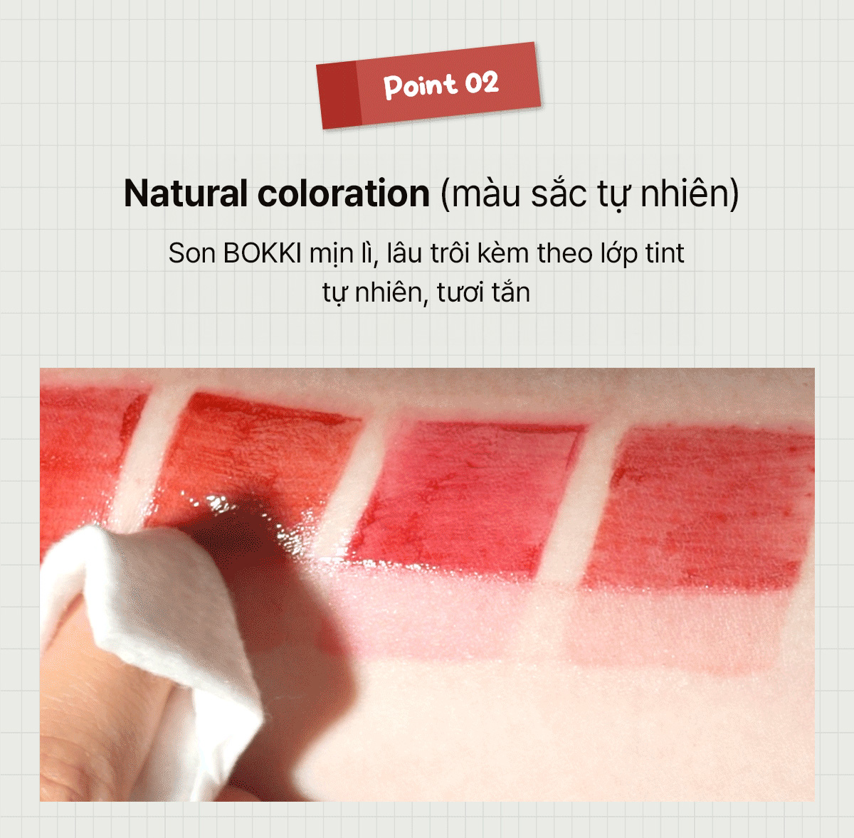 Mô tả Son Tint Black Rouge Glow Bokki Tint 49.1g - 12