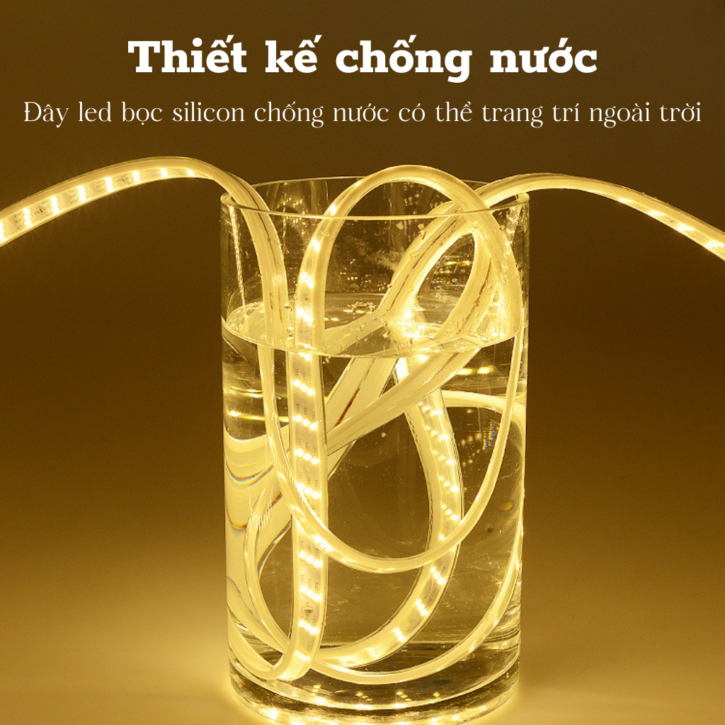 Dây đèn LED trang trí 30m 20m 10m 5m ngoài trời siêu sáng, chống nước ...