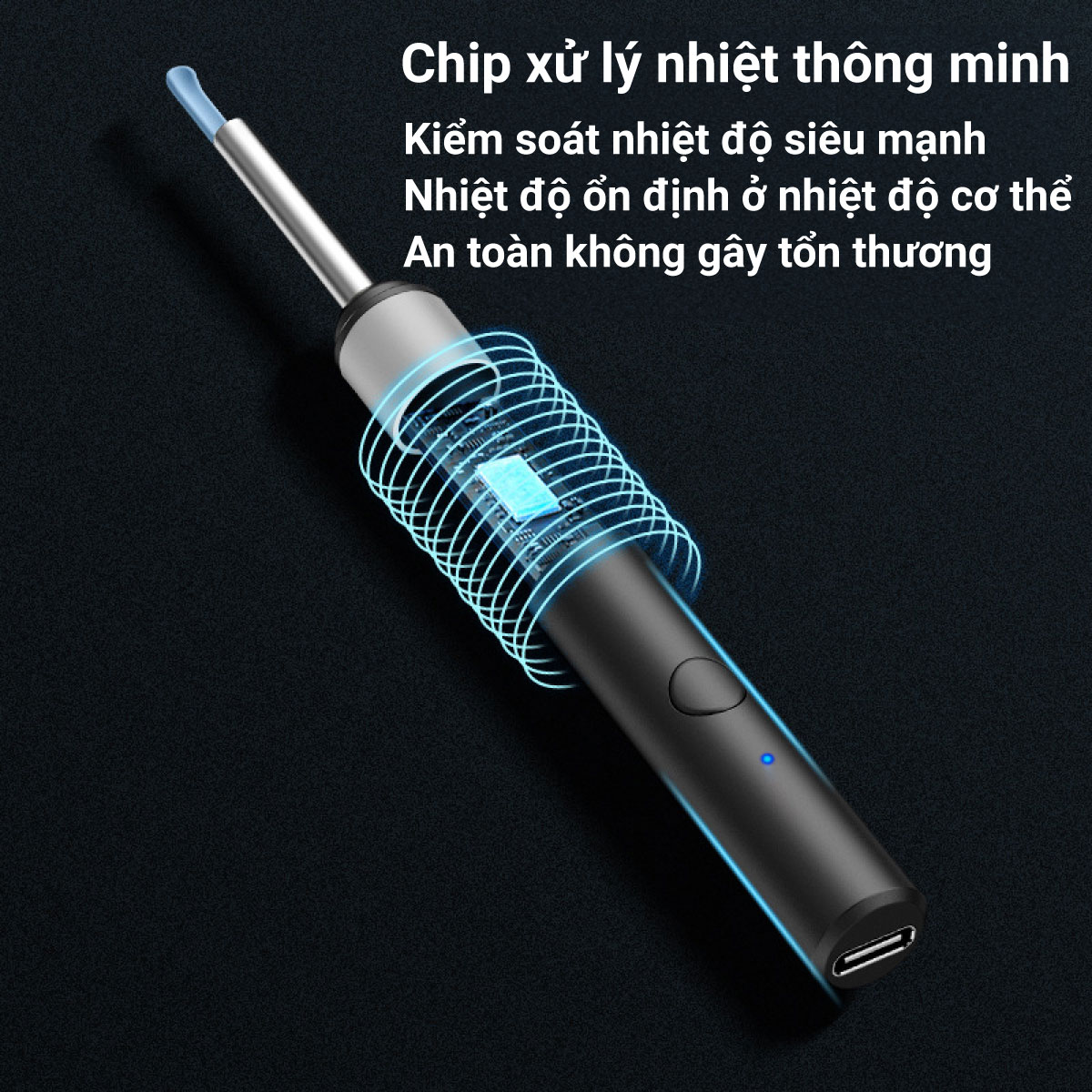 Mô tả Dụng cụ lấy ráy tai có camera nội soi Lescolton thế hệ mới hình ảnh full hd thiết kế nhỏ gọn dùng cho em bé và người lớn - 6