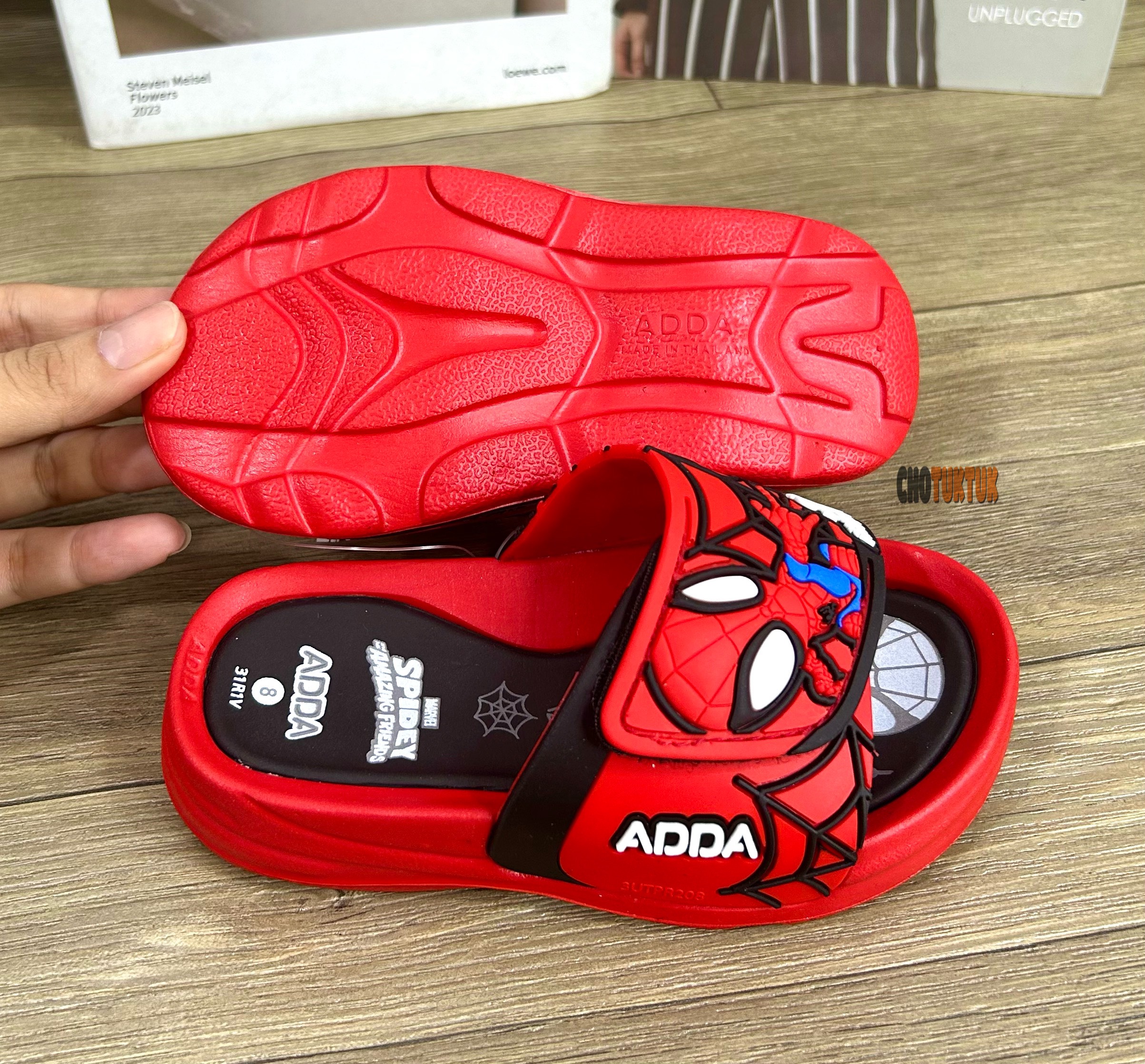 Mô tả Dép Thái Lan Bé Trai Siêu Nhân quai ngang êm chống trơn chất cao su ADDA 31R4V - 2