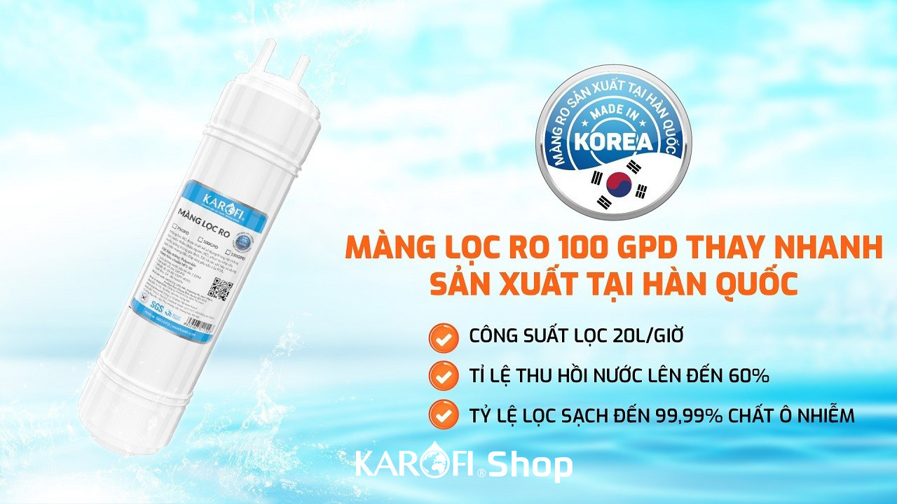 Bộ 10 Lõi Lọc Nước Karofi Livotec 606 dùng lõi Karofi gồm 123 + RO ...