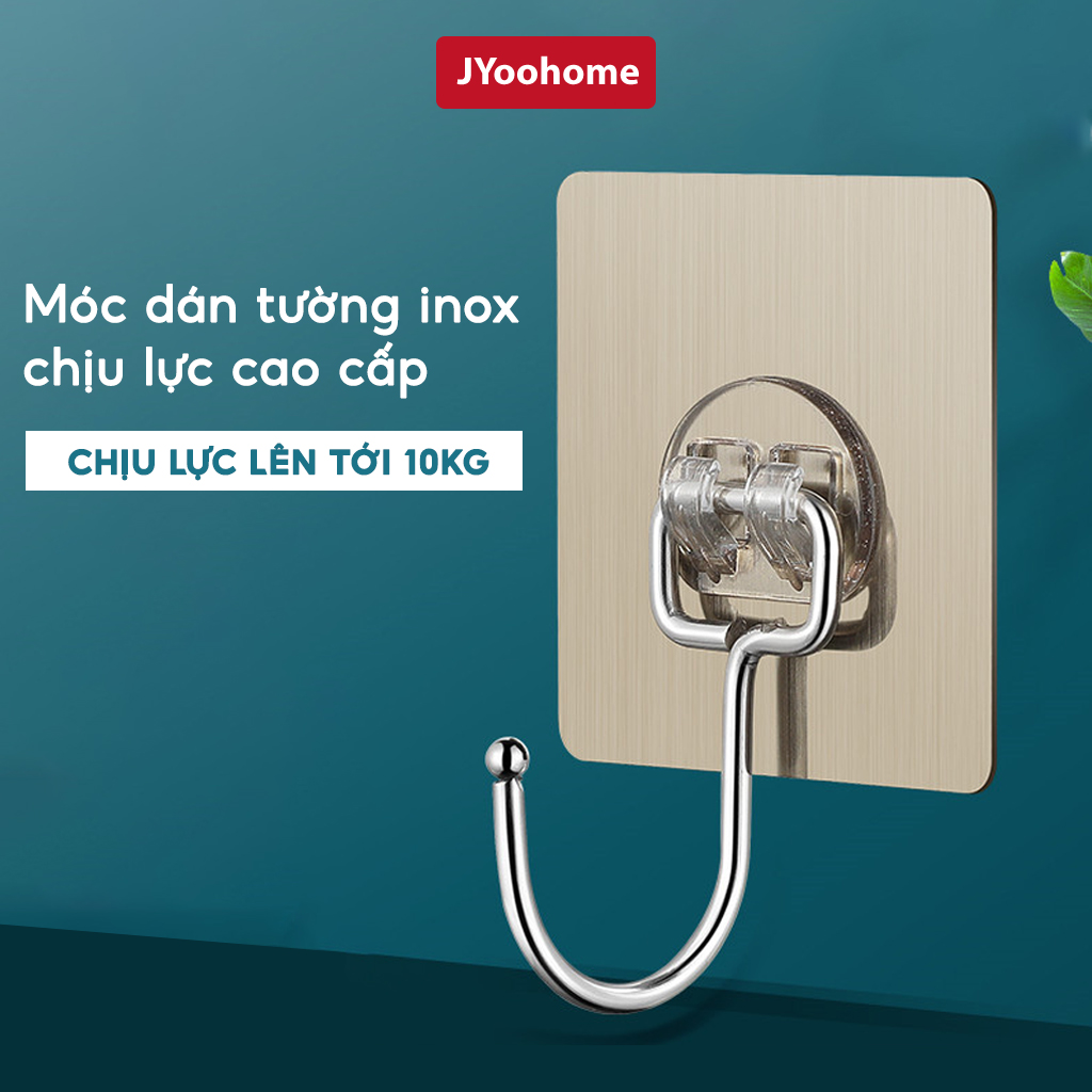 Móc dán tường siêu dính chịu lực inox 304, Móc dính tường treo đồ quần ...