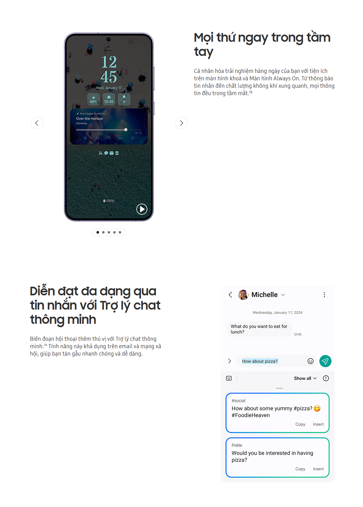 Kết nối Samsung Galaxy S24