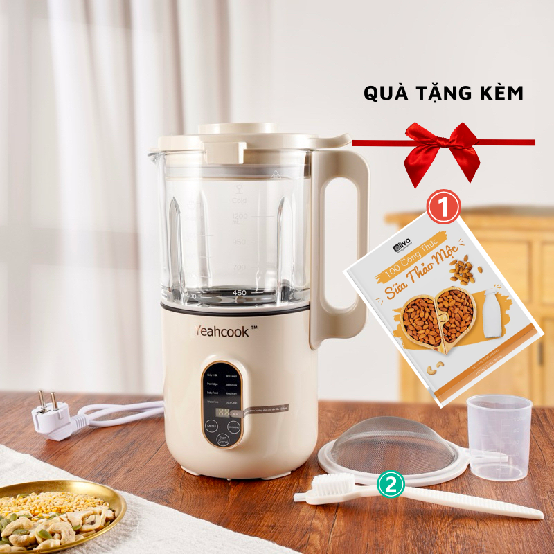 Chi tiết máy làm sữa hạt Yeahcook
