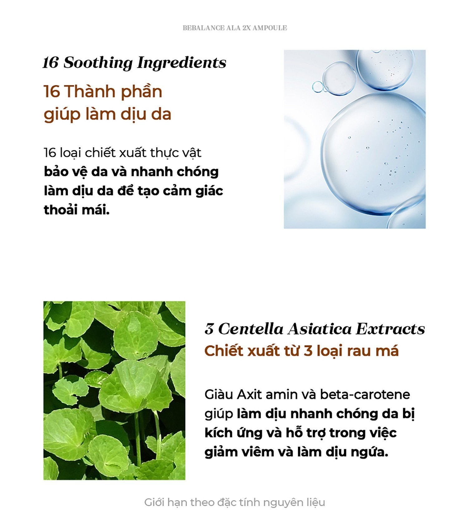 Mô tả Tinh Chất Be'Balance ALA 2X AMPOULE giúp Chăm Sóc Da có Vấn Đề về Mụn 30ml - 7