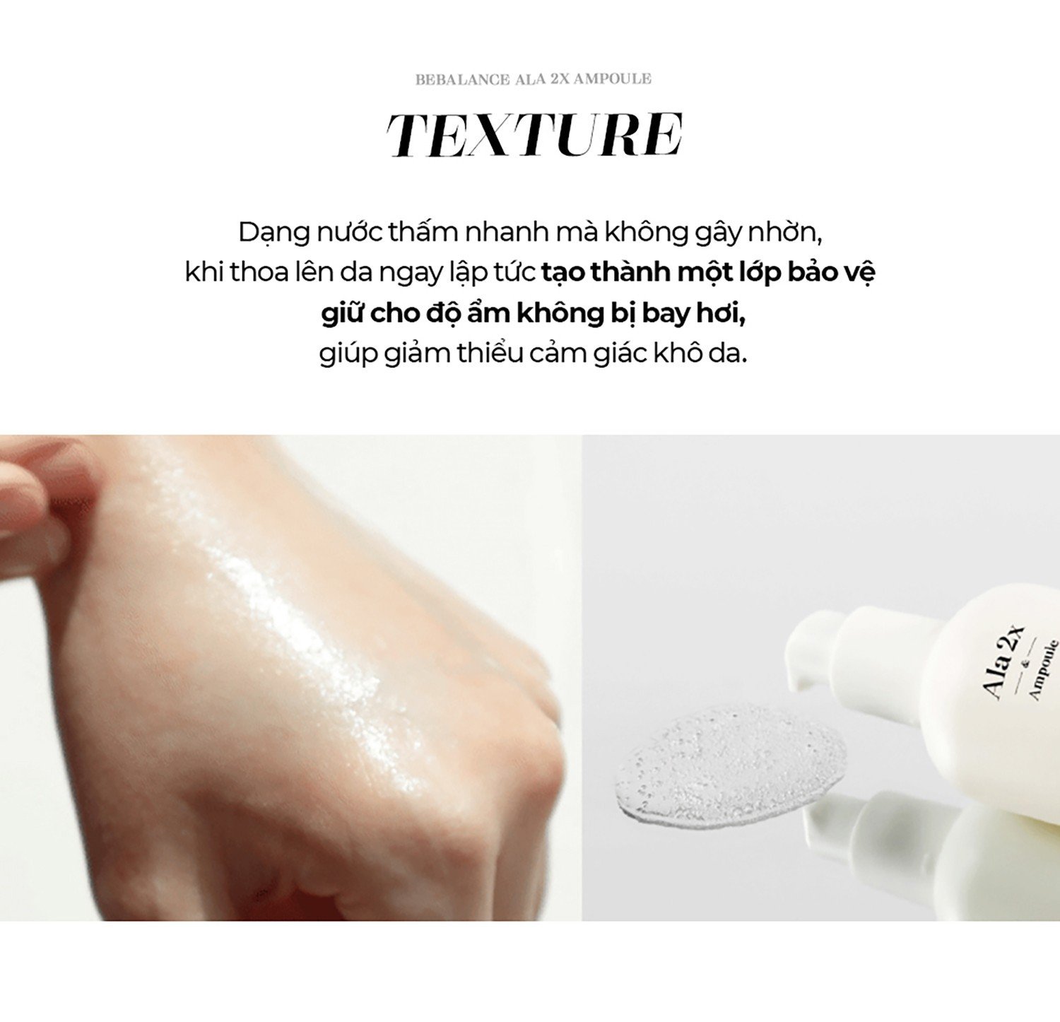 Mô tả Tinh Chất Be'Balance ALA 2X AMPOULE giúp Chăm Sóc Da có Vấn Đề về Mụn 30ml - 8