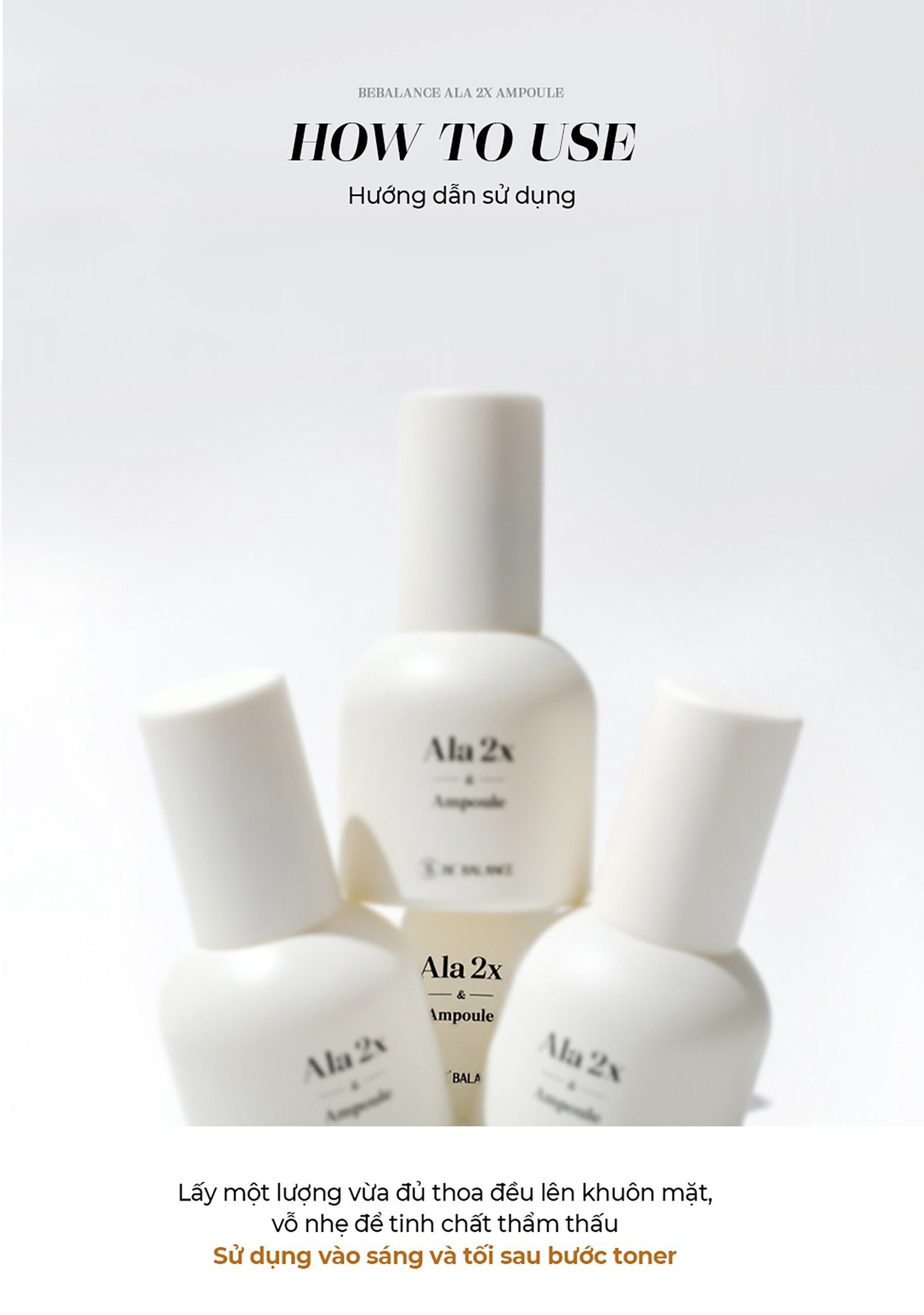 Mô tả Tinh Chất Be'Balance ALA 2X AMPOULE giúp Chăm Sóc Da có Vấn Đề về Mụn 30ml - 10