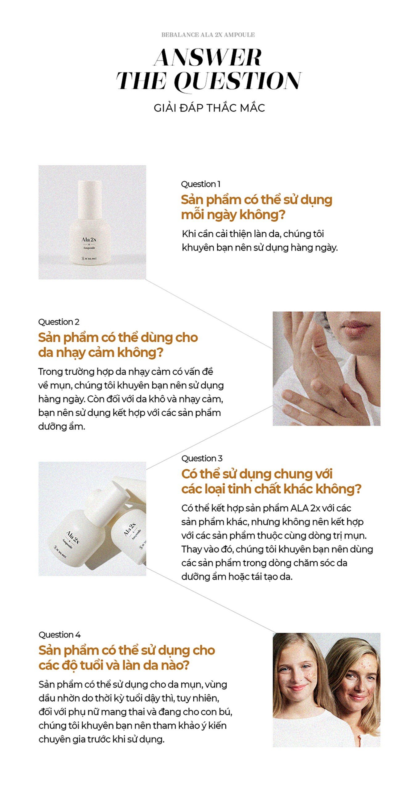Mô tả Tinh Chất Be'Balance ALA 2X AMPOULE giúp Chăm Sóc Da có Vấn Đề về Mụn 30ml - 11