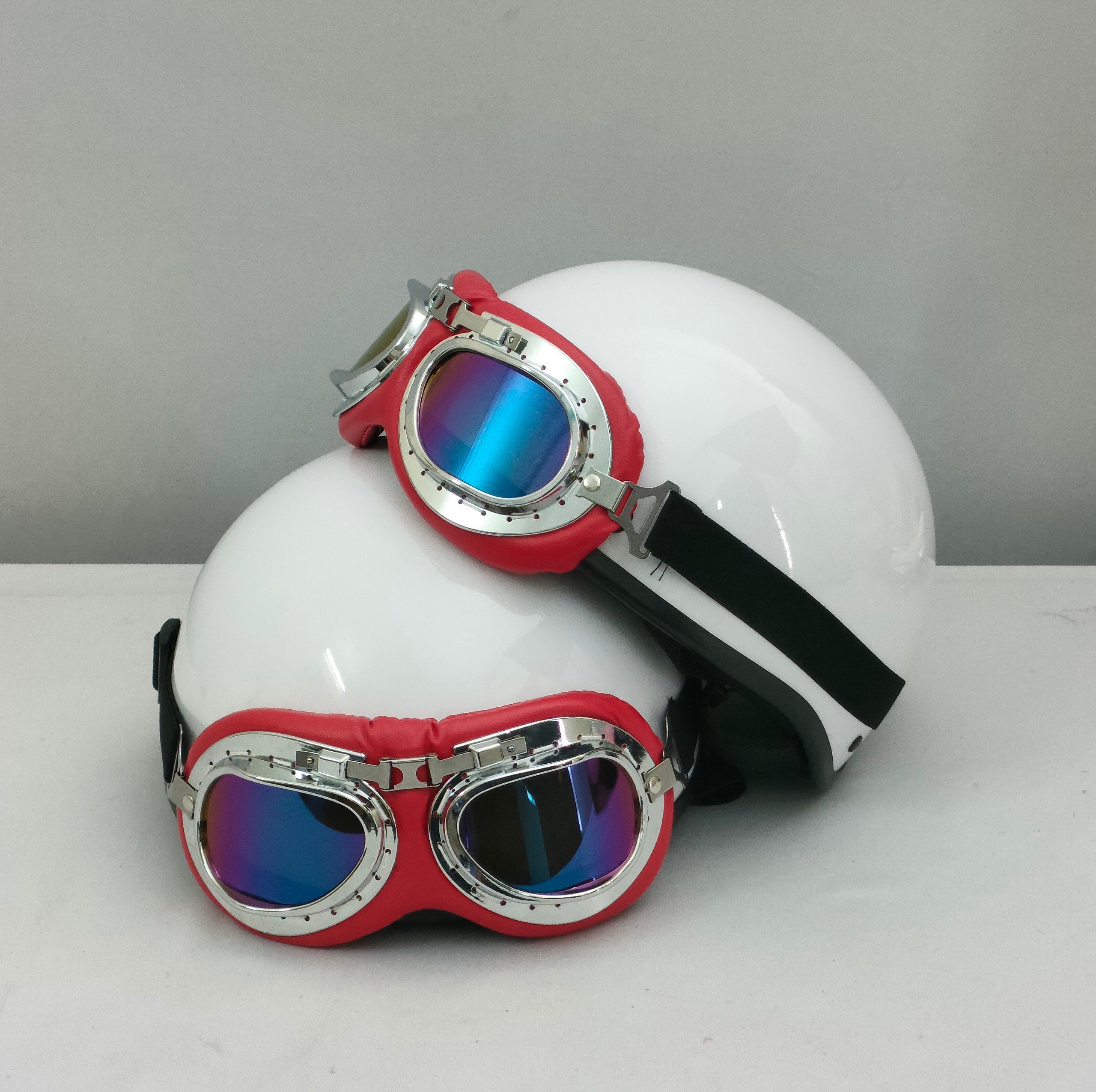 Mô tả Kính Phi công, Kính UV x400, Kính phi công vintage GRO HELMET gắn mũ bảo hiểm 1/2, 3/4 đi phượt chắn bụi hàng chính hãng - 4