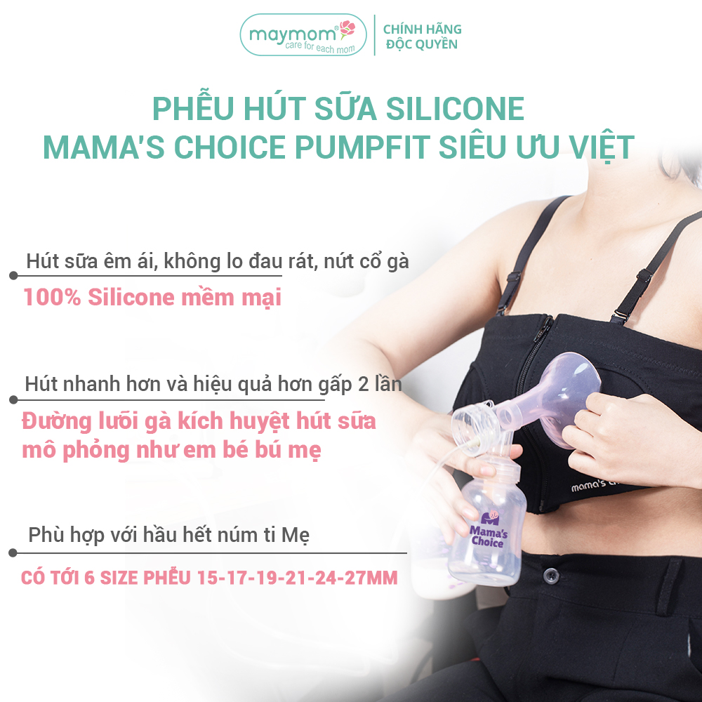 Mô tả Phụ Kiện Hút Sữa  Medela Pump Thương Hiệu Maymom, Dùng Cho Medela Pump In Style Advanced, Phễu Silicone - 10