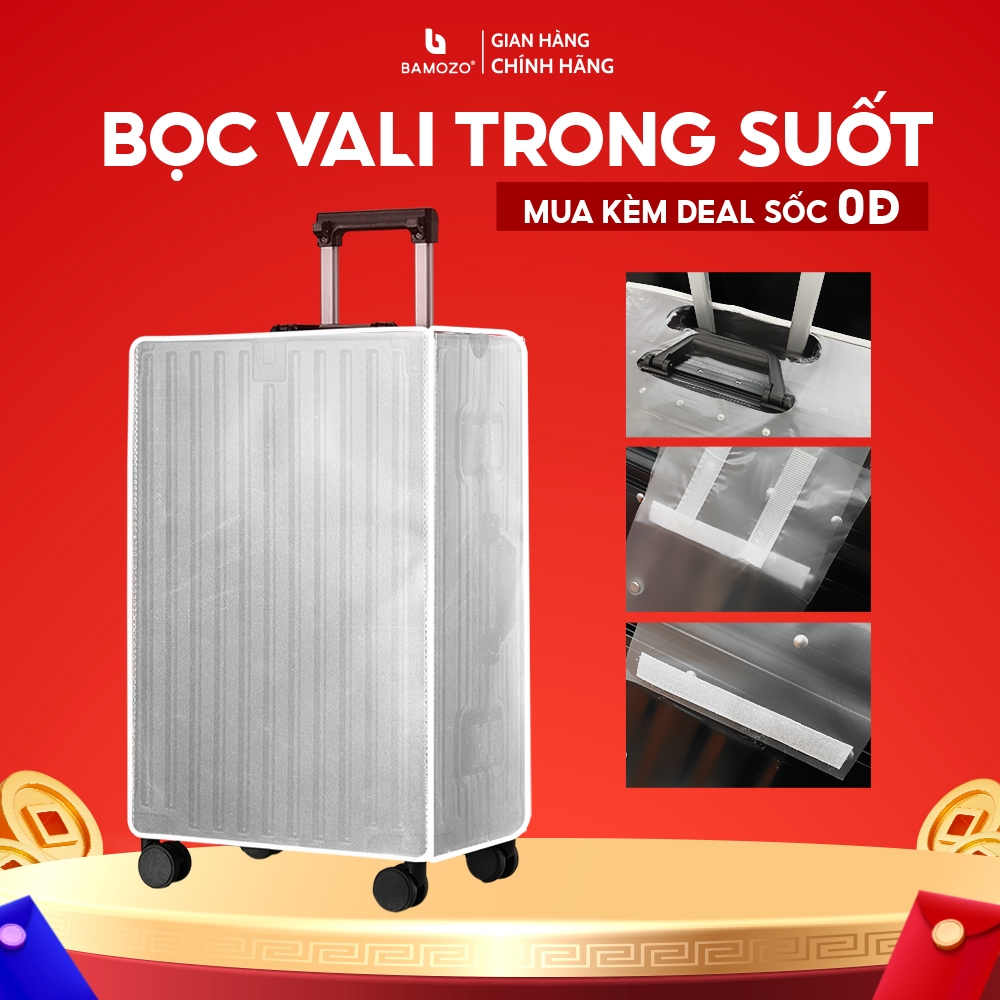 Mô tả Bọc Vali Trong Suốt Bamozo, Chống Xước Cao Cấp - 1