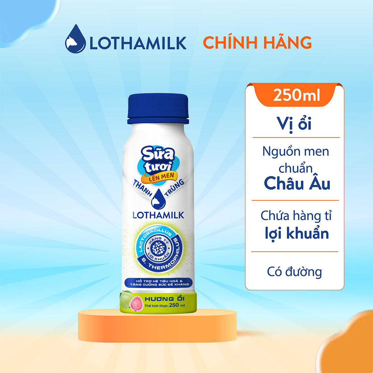 Mô tả Sữa tươi lên men Lothamilk chai 250ml - 3