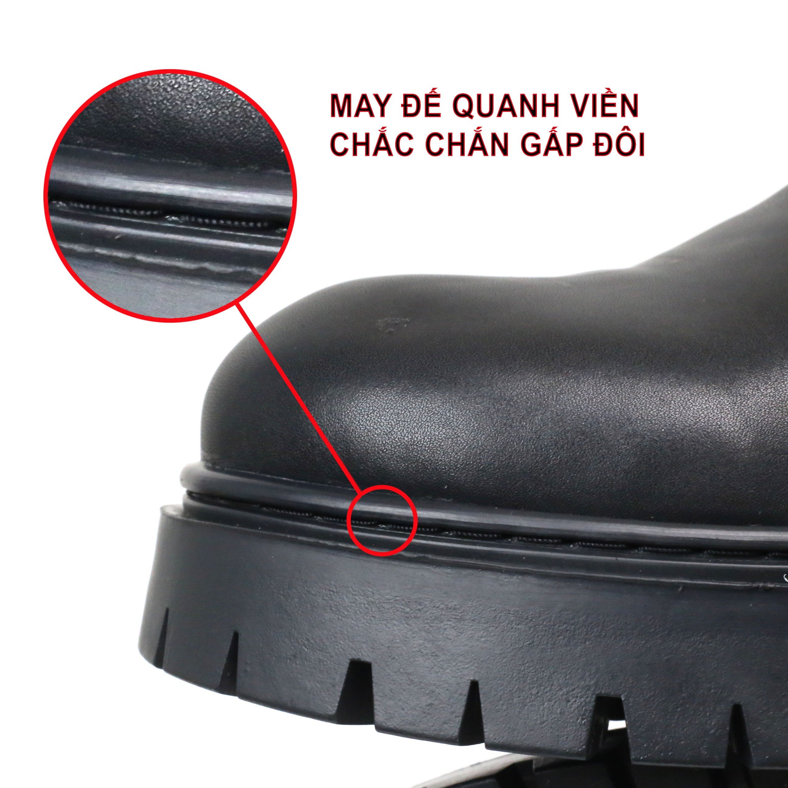 Mô tả Giày chunky derby da cột dây thời trang INICHI G1112 da lì may đế chắc chắn - 6