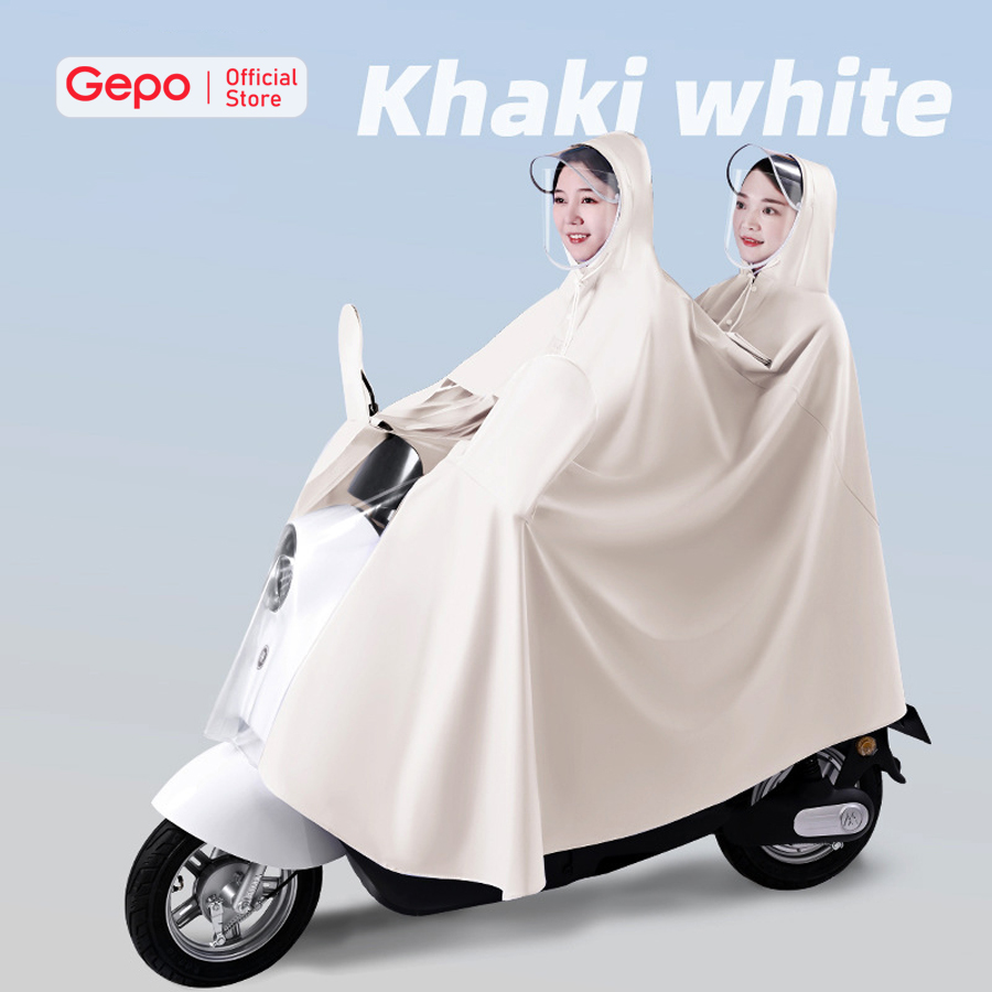 Mô tả Áo mưa đi xe máy che phủ toàn thân vành đôi chắn nước, dễ dàng sử dụng điện thoại - 5