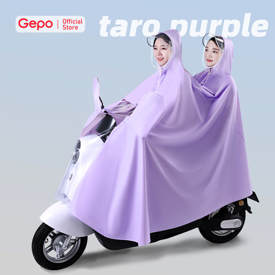 Mô tả Áo mưa đi xe máy che phủ toàn thân vành đôi chắn nước, dễ dàng sử dụng điện thoại - 6