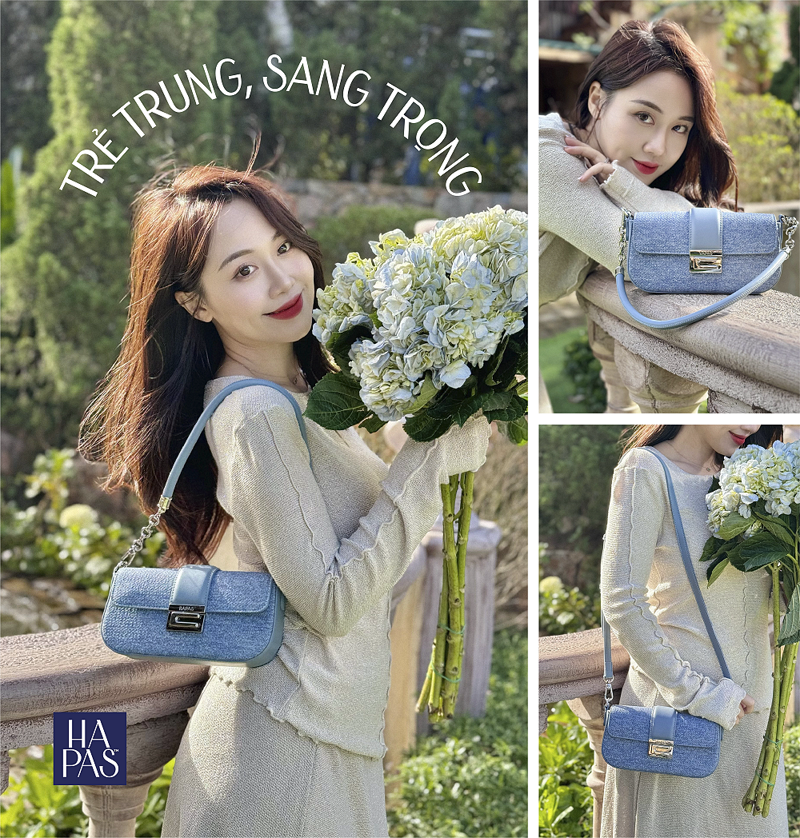 Mô tả Túi Xách Nữ Đai Ngang C' Chic Of Denim In You HAPAS - TDV23056 - 4