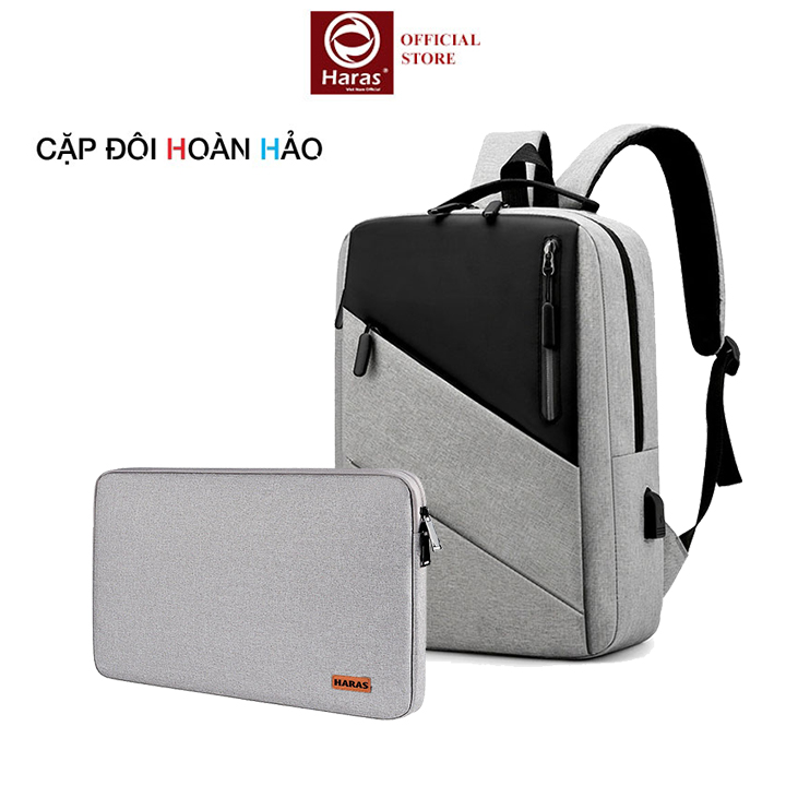 Combo Balo Laptop và Túi Chống Sốc HARAS HR298TC001