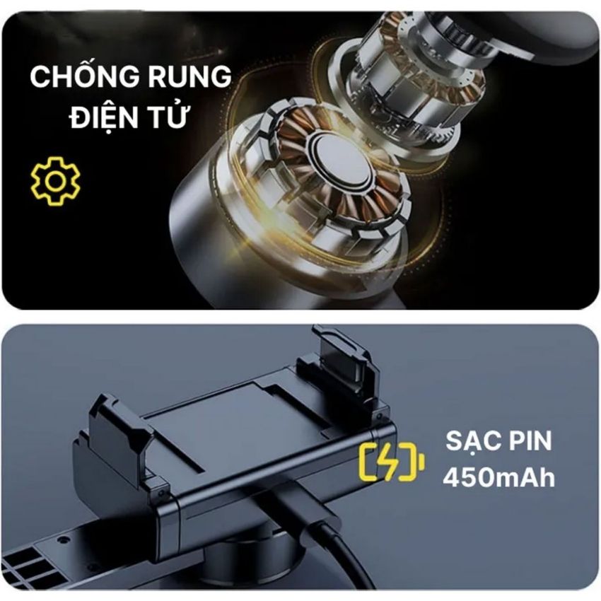 Gimbal chống rung R15, Tay cầm chống rung cho điện thoại điều khiển từ ...