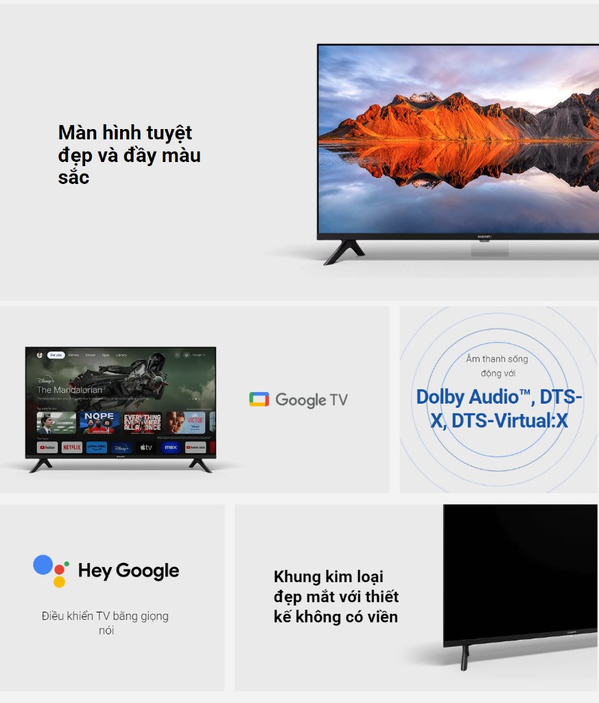 Góc nhìn Tivi Xiaomi A 32 inch