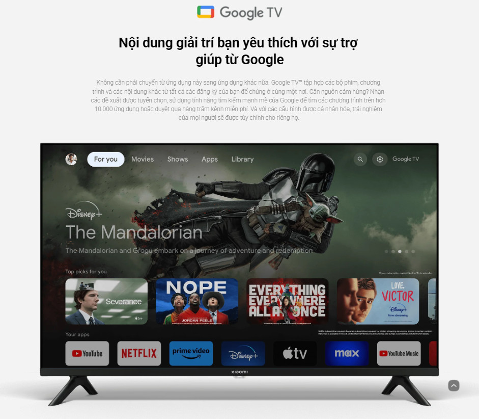 Kích thước Tivi Xiaomi A 32 inch