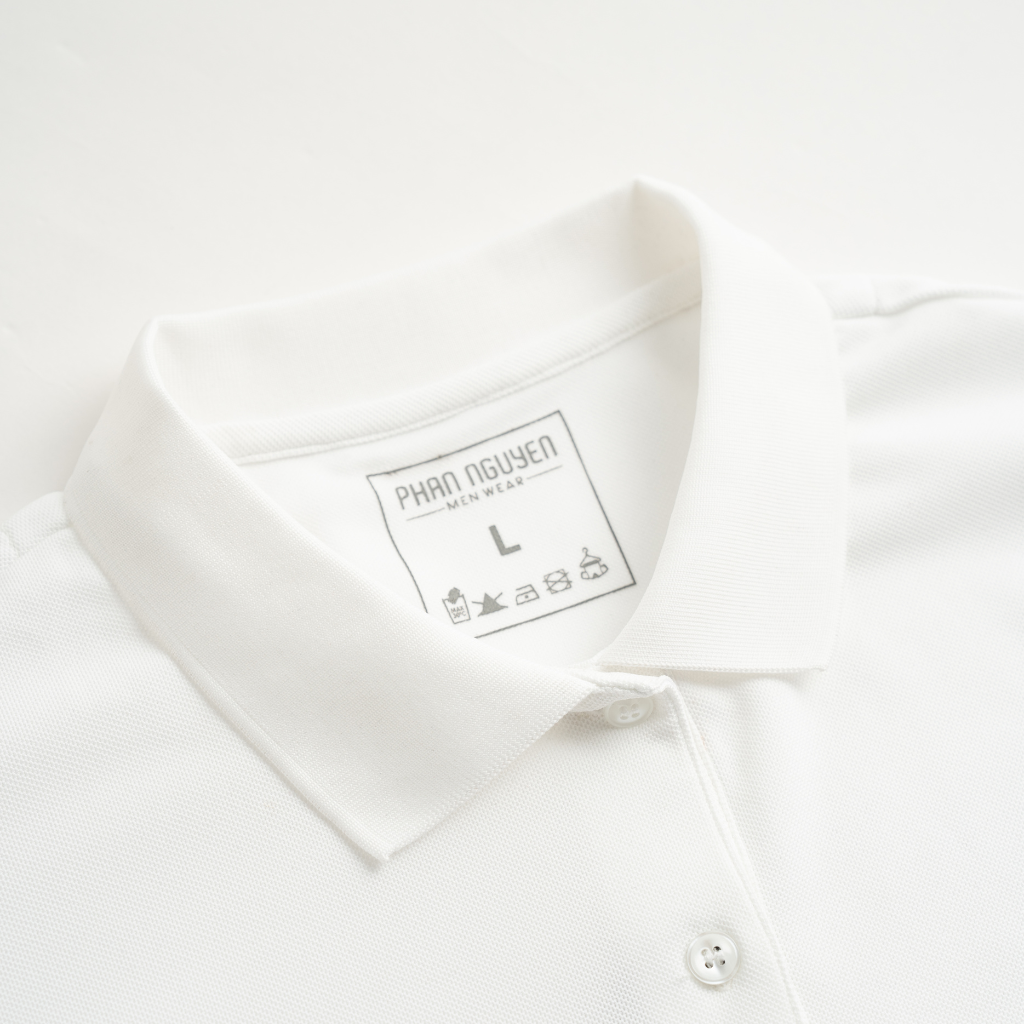 Mô tả Áo polo cộc tay nam Phan Nguyễn, chất liệu cotton mềm mại, thoáng mát, hạn chế nhăn nhàu, khử mùi tốt APC.241-242 - 7