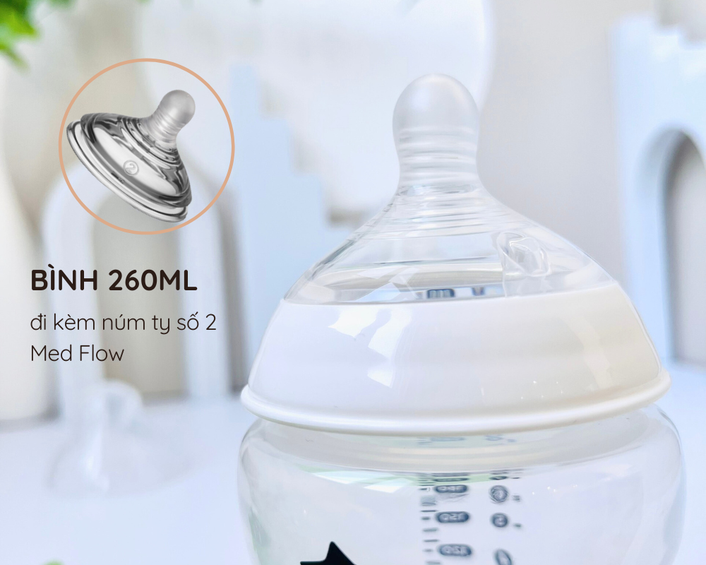 Mô tả Bình Sữa PP Ty Siêu Mềm Tự Nhiên Tommee Tippee Natural Start 150ml, 260ml, 340ml, Cho Bé Từ Sơ Sinh - 4