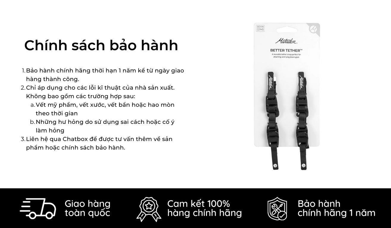 MATADOR Bộ 2 Dây Đai Cố Định Du Lịch Better Tether Gear Straps _ Hàng chính  hãng, Bảo Hành 12 Tháng | Shopee Việt Nam