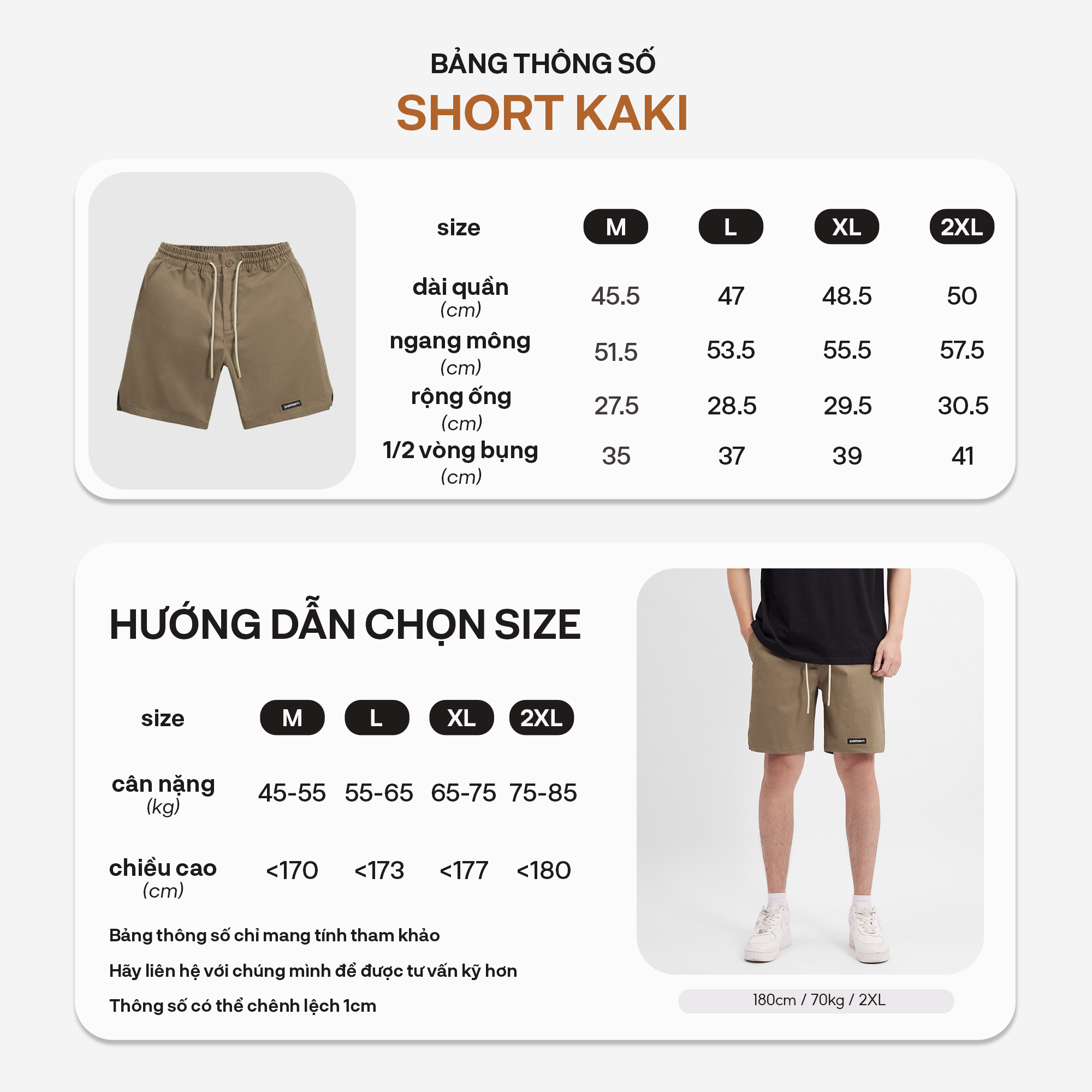 Mô tả Quần Short Kaki Ver2 Basic 5 Màu PATTERN PQ030 - 1