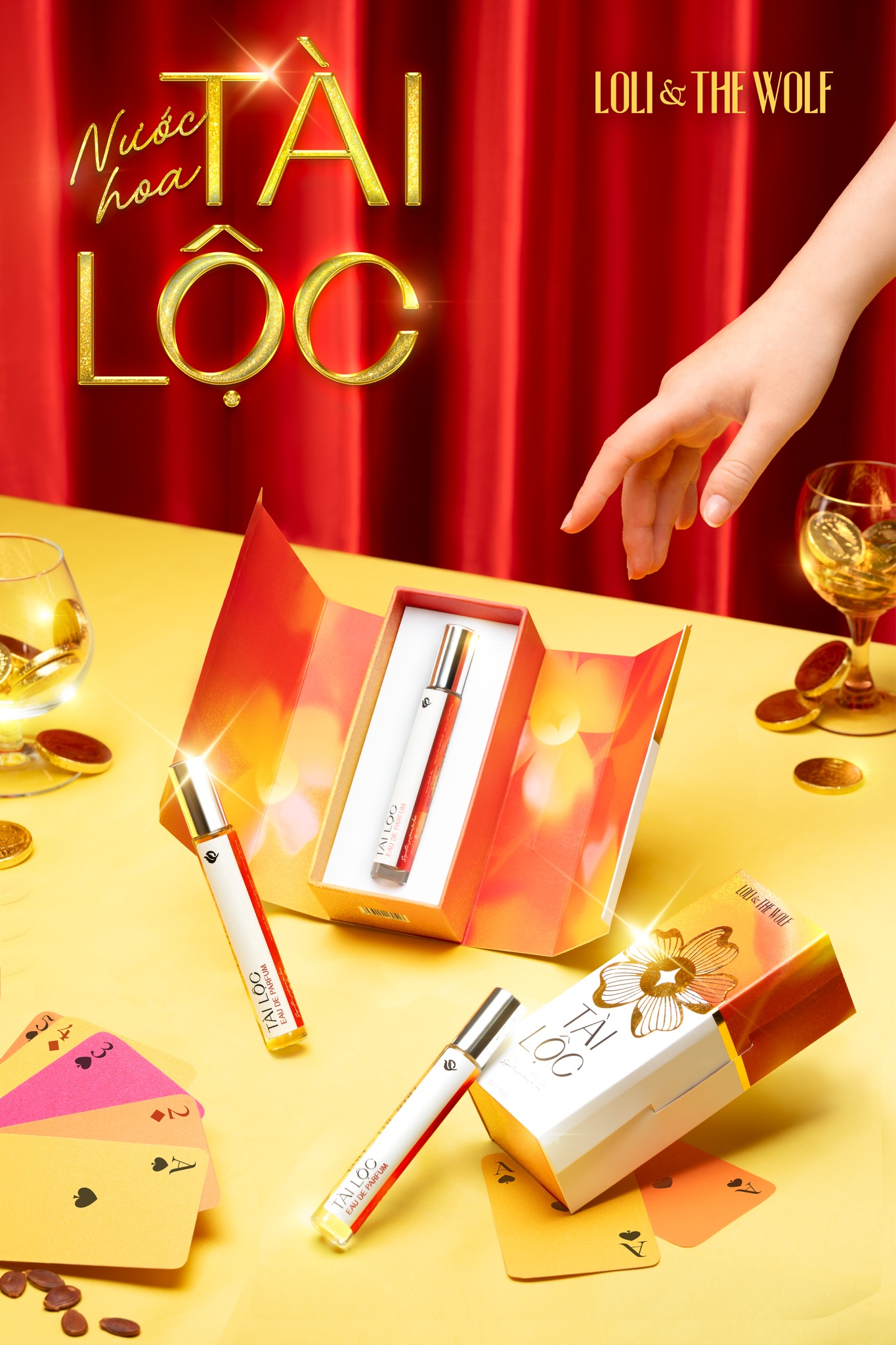 Mô tả Nước Hoa Nam Nữ Tài Lộc Loli & The Wolf On Ánh Nhũ Vàng Thu Hút Năng Lượng Tích Cực Hương Thơm Thanh Mát Ngọt Ngào 10ml - 1