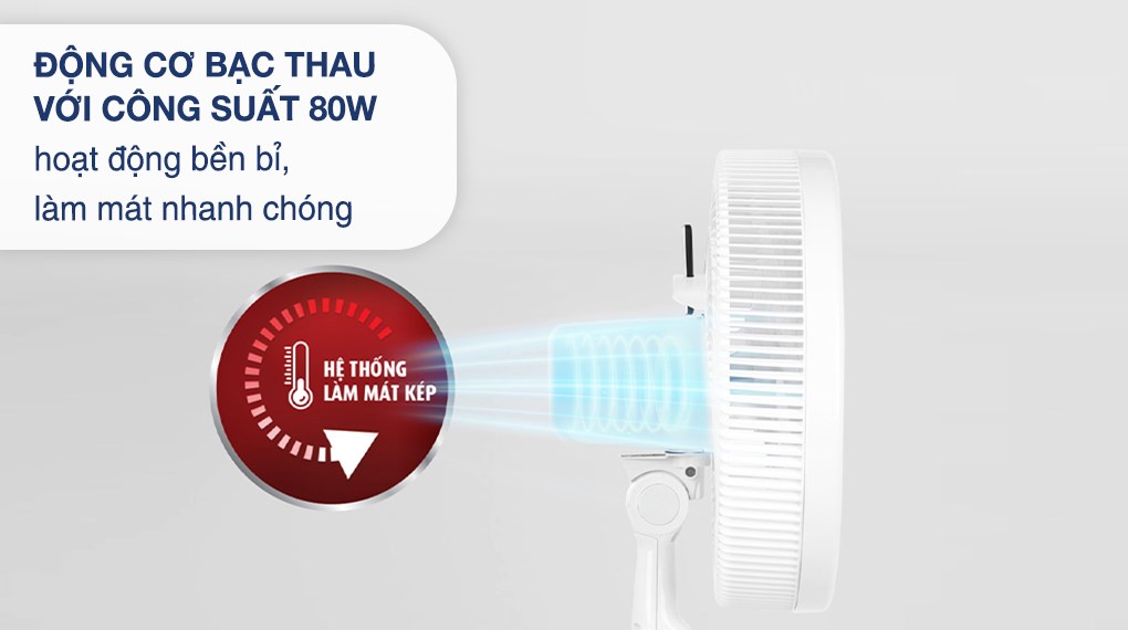 Mô tả Quạt đứng có điều khiển từ xa Tefal Turbo Silence Plus VH689690 - Gió đối lưu đa chiều - 8