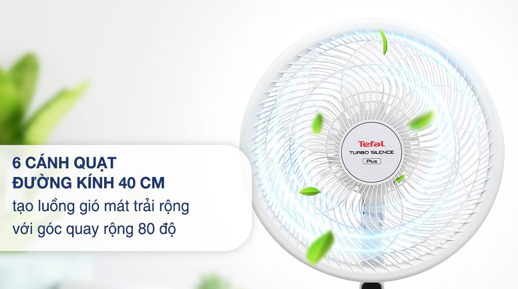 Mô tả Quạt đứng có điều khiển từ xa Tefal Turbo Silence Plus VH689690 - Gió đối lưu đa chiều - 4