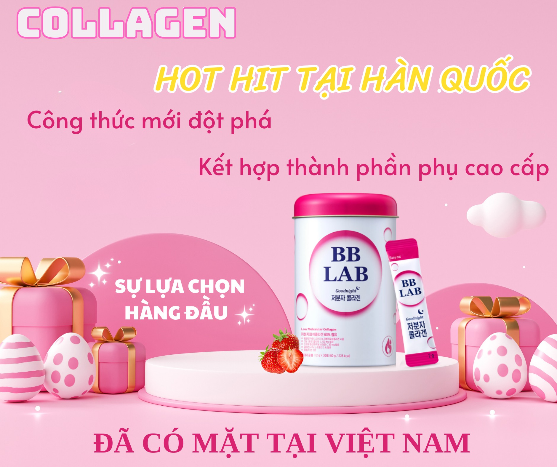 Bột Uống Collagen BB LAB Low Molecular Collagen