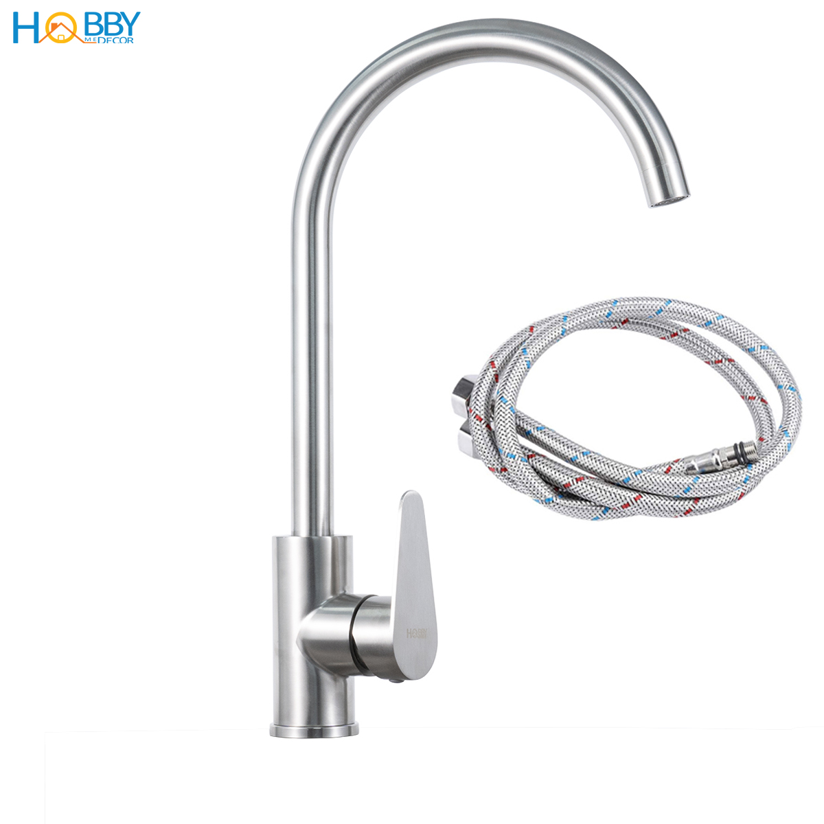 Mô tả Vòi nước rửa chén bát nóng lạnh inox 304 Hobby Home Decor CRC2 - 1