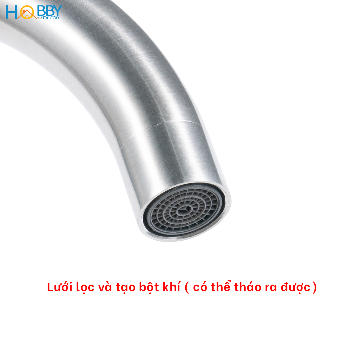 Mô tả Vòi nước rửa chén bát nóng lạnh inox 304 Hobby Home Decor CRC2 - 6