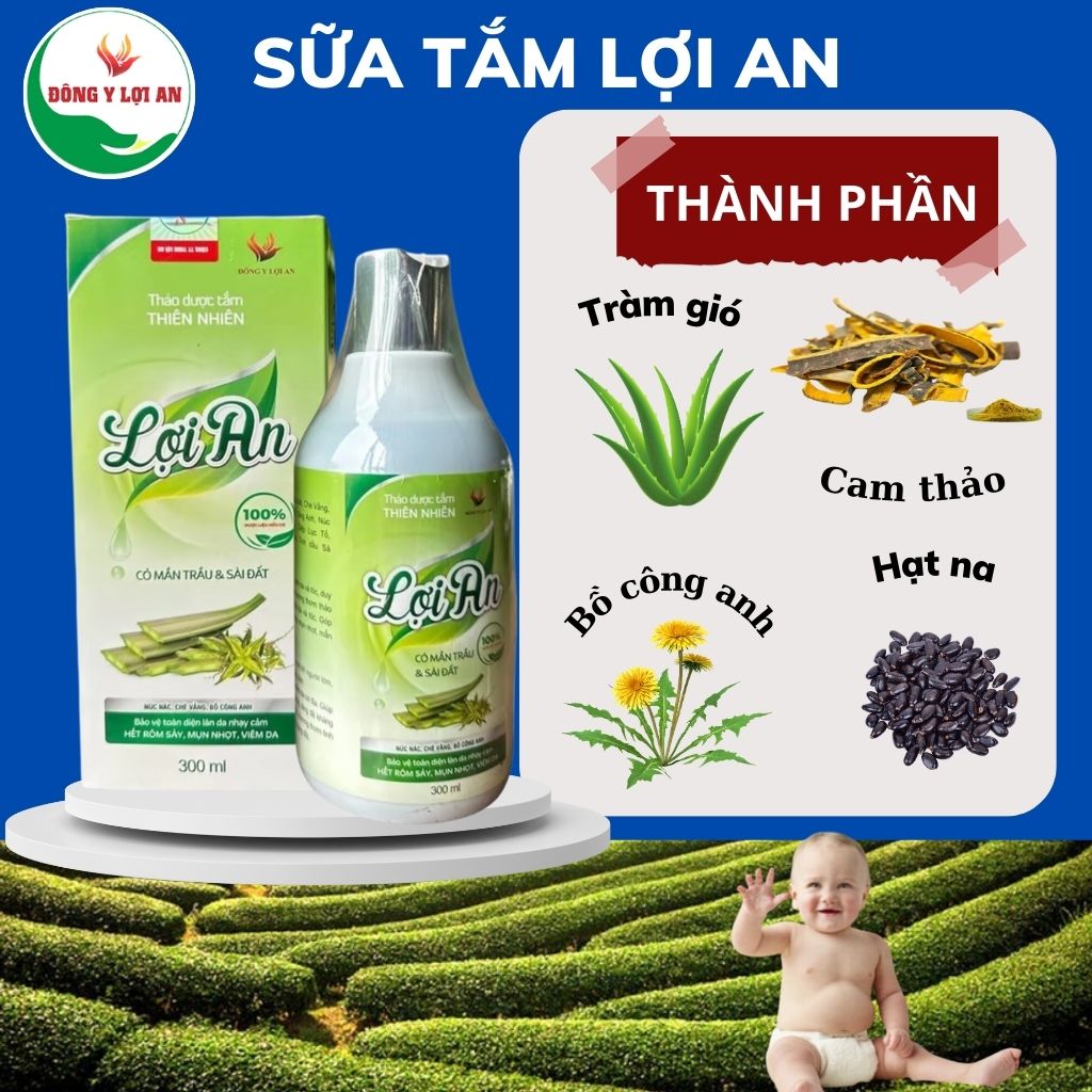 Mô tả Sữa Tắm Lợi An Sữa Tắm Gội Dành Cho Bé Từ Sơ Sinh Hộp 300ml - 2